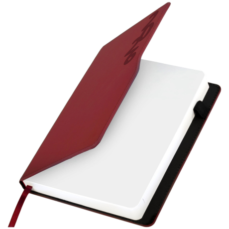 Нарушена упаковка! <795148> Ежедневник датированный 2026, А5, 150x213 мм, BRAUBERG "Up", под кожу, софт-тач, держатель для ручки, красный, 117120