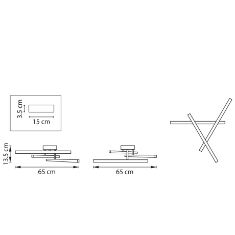Люстра потолочная с пультом ДУ Palla Lightstar 739013 