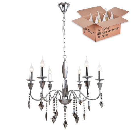 Люстра с лампочками Stilfort Grace 1053/09/06P+Lamps 