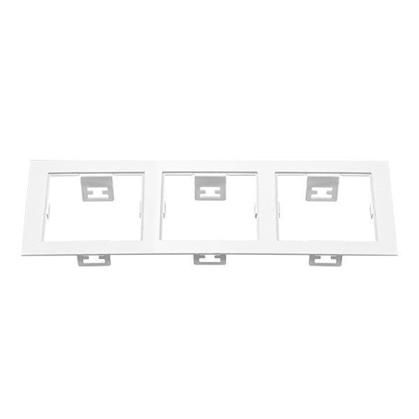 214536 Рамка для трех встраиваемых светильников Lightstar Triple Quadro серии Domino рамка lightstar domino quadro 214517