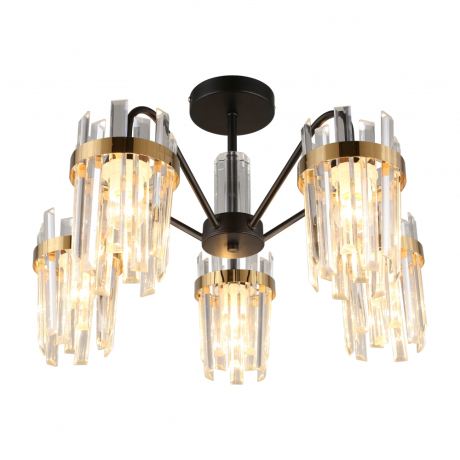 Люстра на штанге с лампочками Omnilux OML-67717-05+Lamps 