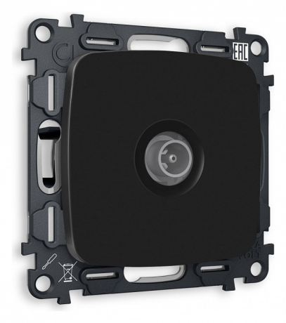 ТВ-розетка проходная без рамки Ambrella Volt OMEGA MO813030