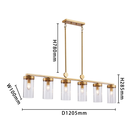 Светильник на штанге Favourite Radiales 3099-6U 