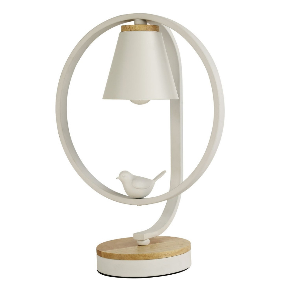 Настольная лампа с лампочкой от Lustrof Юцело 2939-519217, цвет матовый белый 2939-1T-Lustrof - фото 3