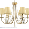 Подвесная люстра Crystal Lux Victoria SP6 GOLD/AMBER (3340/306) 