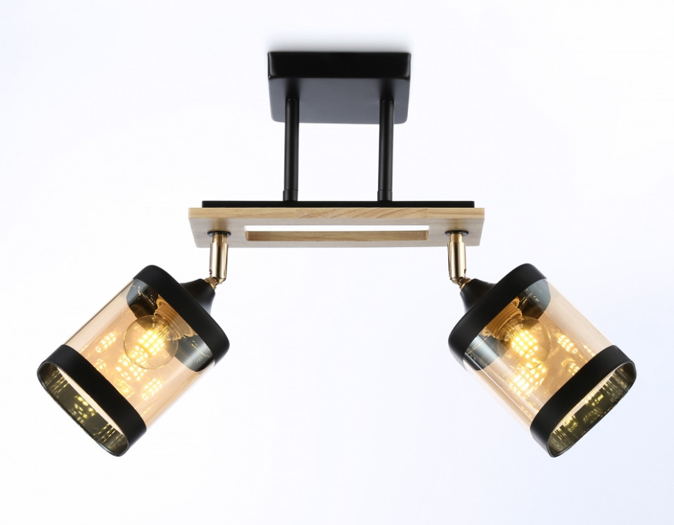 Потолочный светильник Traditional Ambrella light TR9525, цвет черный, золото, светлое дерево - фото 2