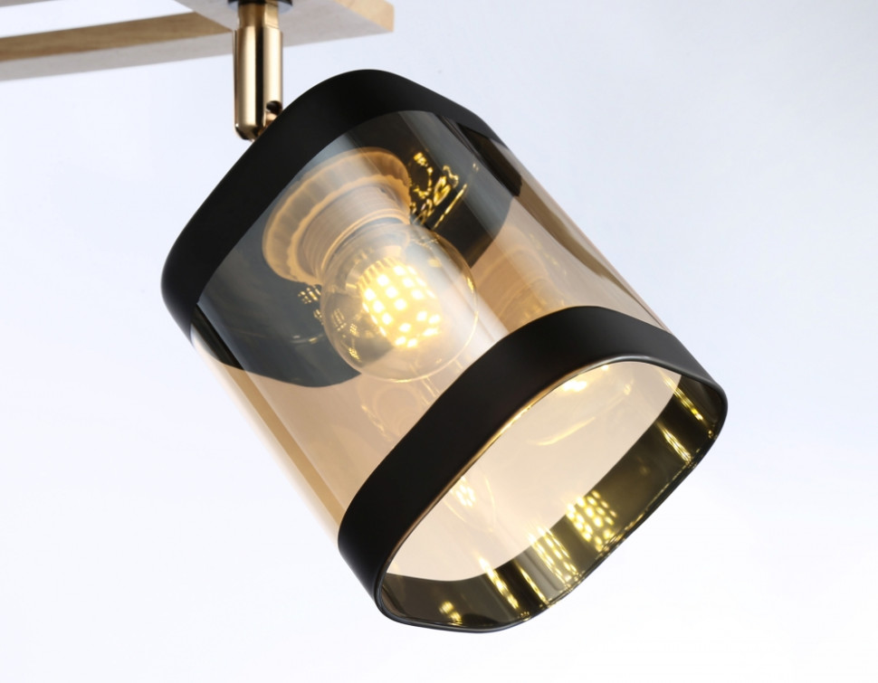 Потолочный светильник Traditional Ambrella light TR9525, цвет черный, золото, светлое дерево - фото 4