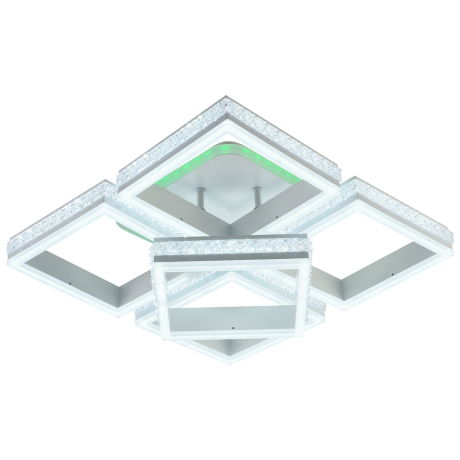 Потолочный диммируемый светильник с пультом ДУ Profit Light 6000/4+1 WHT 280W+8W RGB 