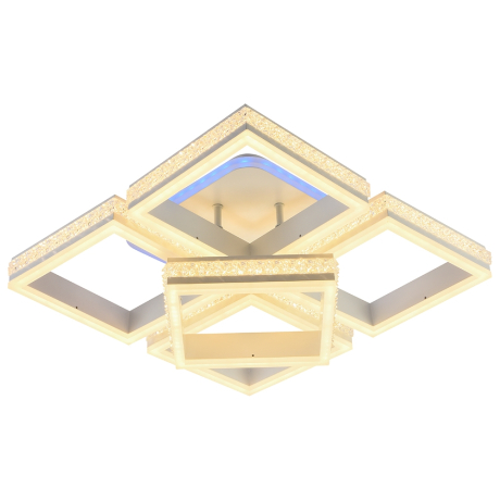 Потолочный диммируемый светильник с пультом ДУ Profit Light 6000/4+1 WHT 280W+8W RGB 