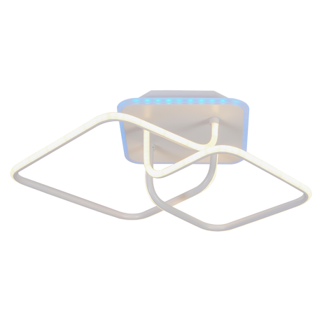 Потолочная диммируемая люстра с пультом ДУ Profit Light 6048/2 WHT 80W+8W 