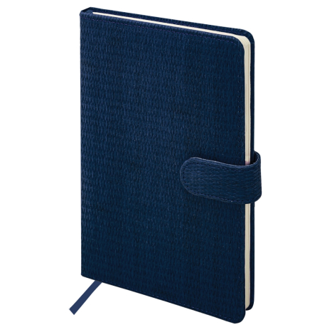 Нарушена упаковка! <795173> Еженедельник датированный 2026 А5 145х215 мм, BRAUBERG "Augustus", под кожу, темно-синий, 117164