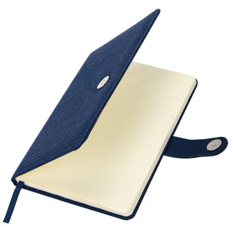 Нарушена упаковка! <795173> Еженедельник датированный 2026 А5 145х215 мм, BRAUBERG "Augustus", под кожу, темно-синий, 117164