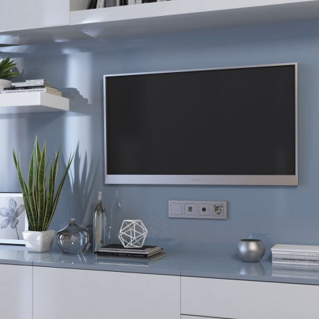 Розетка Ethernet RJ-45 Werkel Hammer серебряный W1281006