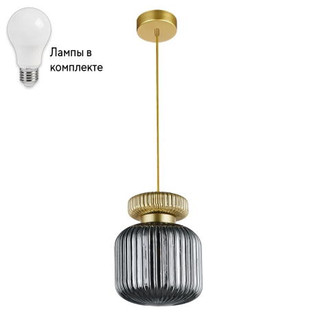Подвесной светильник с лампочкой Arte lamp A6170SP-1GO+Lamps 
