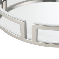 427019 Поднос декоративный SAVANT, L380, B380, H65, сталь, цвет хром Eglo