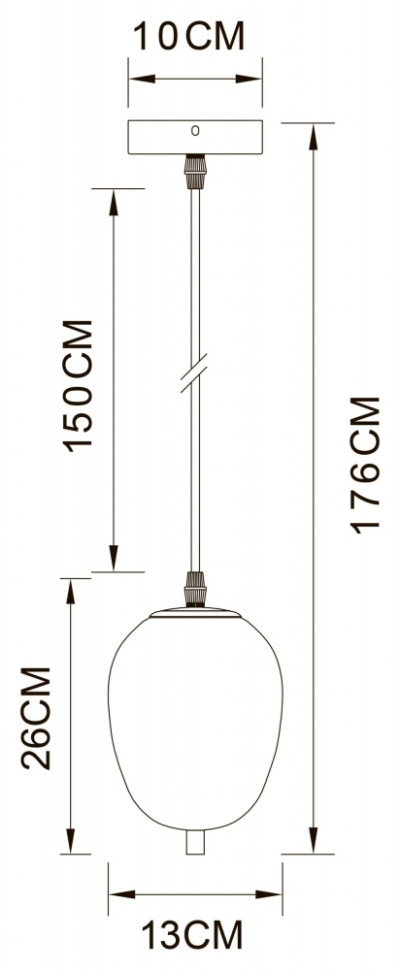 Подвесной светильник Arte Lamp Freddie A2232SP-1PB, цвет полированная медь - фото 2