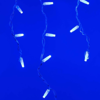 2,4*0,6м. Уличная гирлянда бахрома синий свет Ardecoled 230V ARD-Edge-Classic-2400X600-White-88Led-Flash Blue 026017
