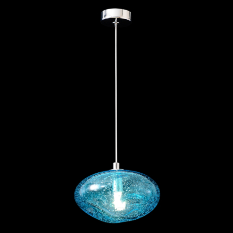 Светильник подвесной Crystal Lux FORMLESS SP1 BLUE 