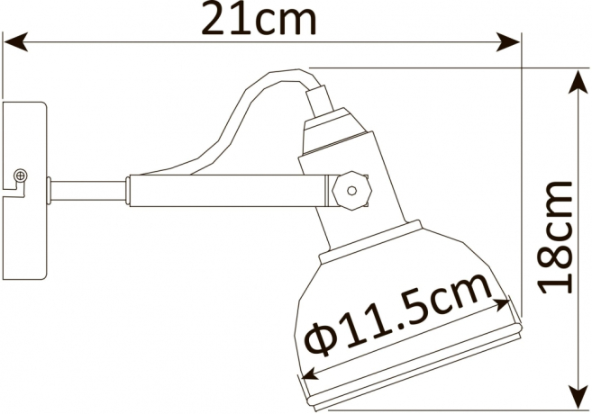 Спот Arte Lamp Martin A5213AP-1BR 