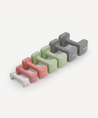 Нарушена упаковка!  <772236> Гантель виниловая DB-106 3 кг, оливковый Starfit ЦБ-00004430