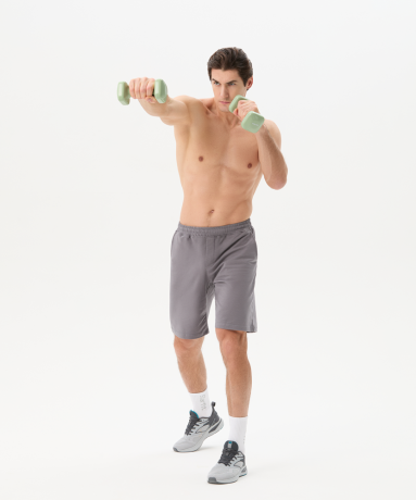 Нарушена упаковка!  <772236> Гантель виниловая DB-106 3 кг, оливковый Starfit ЦБ-00004430