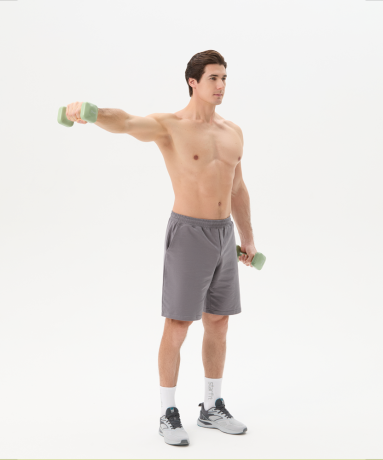 Нарушена упаковка!  <772236> Гантель виниловая DB-106 3 кг, оливковый Starfit ЦБ-00004430