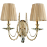 Бра Crystal Lux VICTORIA AP2 GOLD/AMBER 