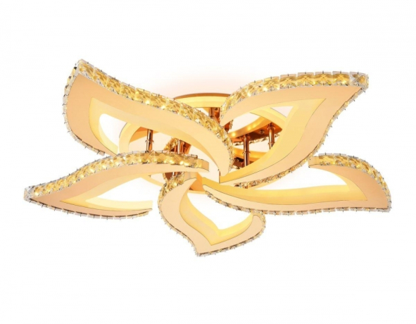 Потолочная диммируемая люстра с пультом ДУ Ambrella light Acrylica FA1724 