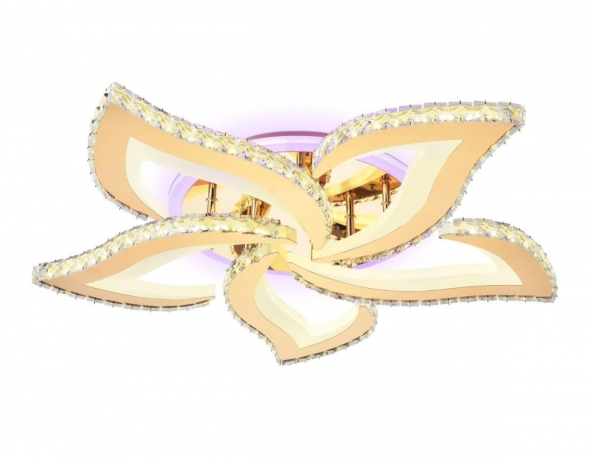 Потолочная диммируемая люстра с пультом ДУ Ambrella light Acrylica FA1724 