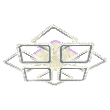 Светодиодная диммируемая люстра с ПДУ Profit Light 8029/4+4 WHT 