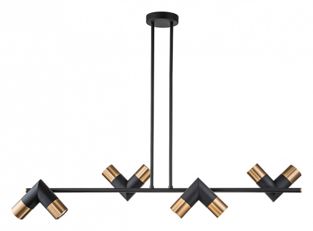 Люстра на штанге Indigo Doppio 11036/8R Black 