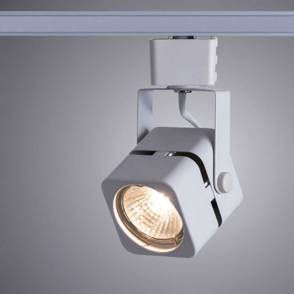 Однофазный светильник для трека Arte lamp Misam A1315PL-1WH, цвет белый - фото 3