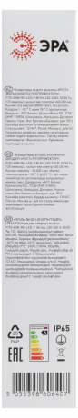 Фитопрожектор для растений светодиодный ЭРА FITO-80W-RB-LED-Y красно-синего спектра Б0053082 