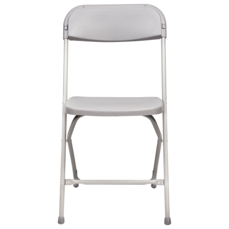 Нарушена упаковка!  <218474> Стул складной для дома и офиса BRABIX "Golf CF-002", серый каркас, пластик серый, 531564 (531564)