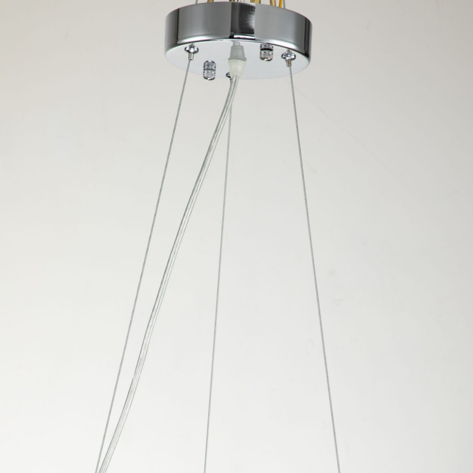 Люстра с лампочками, подвесная, комплект от Lustrof. №332912-617187, цвет хром - фото 4