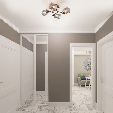 Потолочная люстра Eurosvet Hilari 30165/4 черный жемчуг 