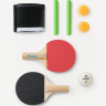 Нарушена упаковка! <772249> Набор для настольного тенниса Tischtennis-Mini-Set, 2 детские ракетки, 3 мяча, сетка Donic ЦБ-00004525