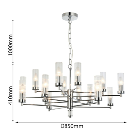Подвесная люстра с лампочками Favourite Aesthetic 2672-16P+Lamps E14 Свеча 
