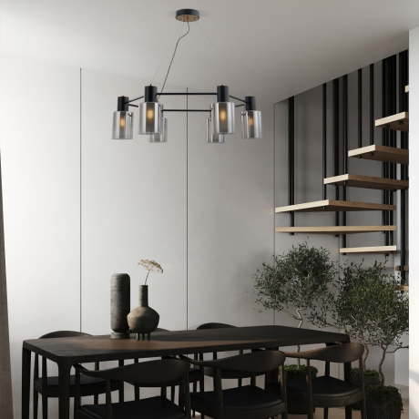 Подвесная люстра со стеклянными плафонами Eurosvet Notion 70219/6 (a065299) 