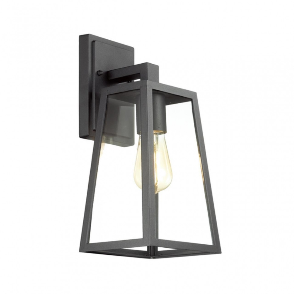 Настенный уличный светильник со светодиодной лампочкой E27, комплект от Lustrof. №142357-647534, цвет черный