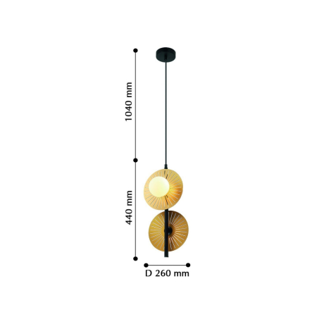 Светильник подвесной с Led лампочками в комплекте Favourite 2356-2P+Lamps 