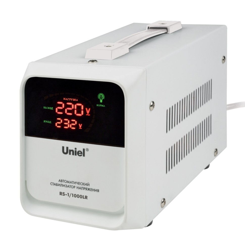 UL-00003601 Стабилизатор напряжения для холодильника однофазовый 1000ВА Uniel RS-1/1000LR