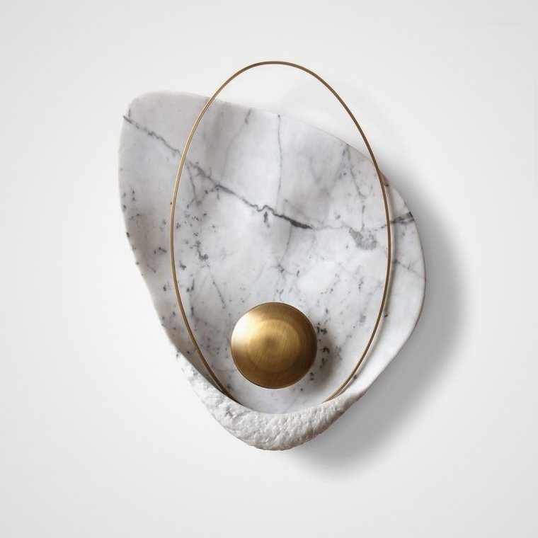 Настенный светильник Clam Белый мрамор ImperiumLoft CLAM01 133214-22 21030₽