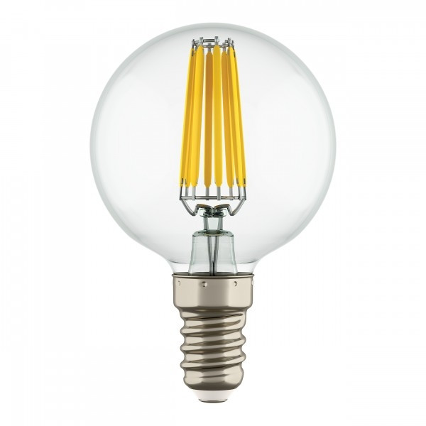 Филаментная лампа E14 6W 4200K (белый) G50 Led Lightstar 933804 лампа светодиодная филаментная elektrostandard e14 7w 4200k прозрачная 4690389041433