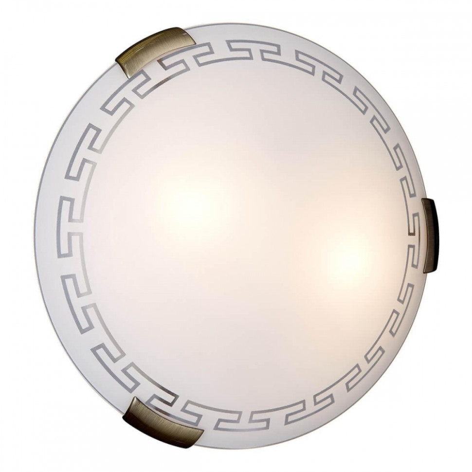 Настенно-потолочный светильник Sonex Greca Wood с лампочками 361+Lamps E27 P45, цвет бронза 361+Lamps E27 P45 - фото 2