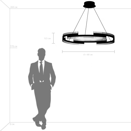 Подвесная люстра Lightstar Rotonda 736333 