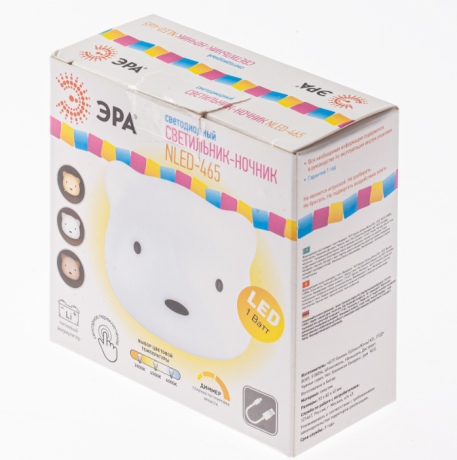 Светодиодный светильник ночник Эра NLED-465-1W-W (Б0049341) 