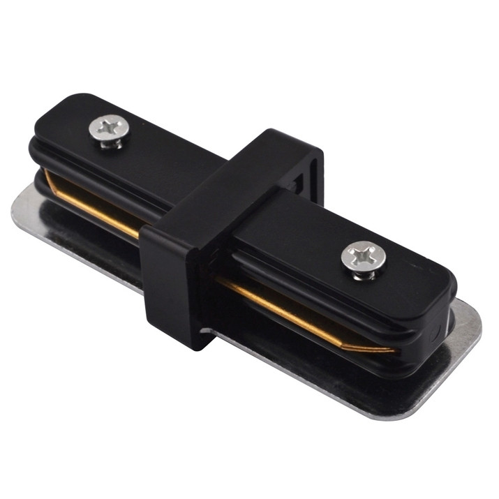 Коннектор прямой для однофазного шинопровода Arte Lamp Track Accessories A130206, цвет черный