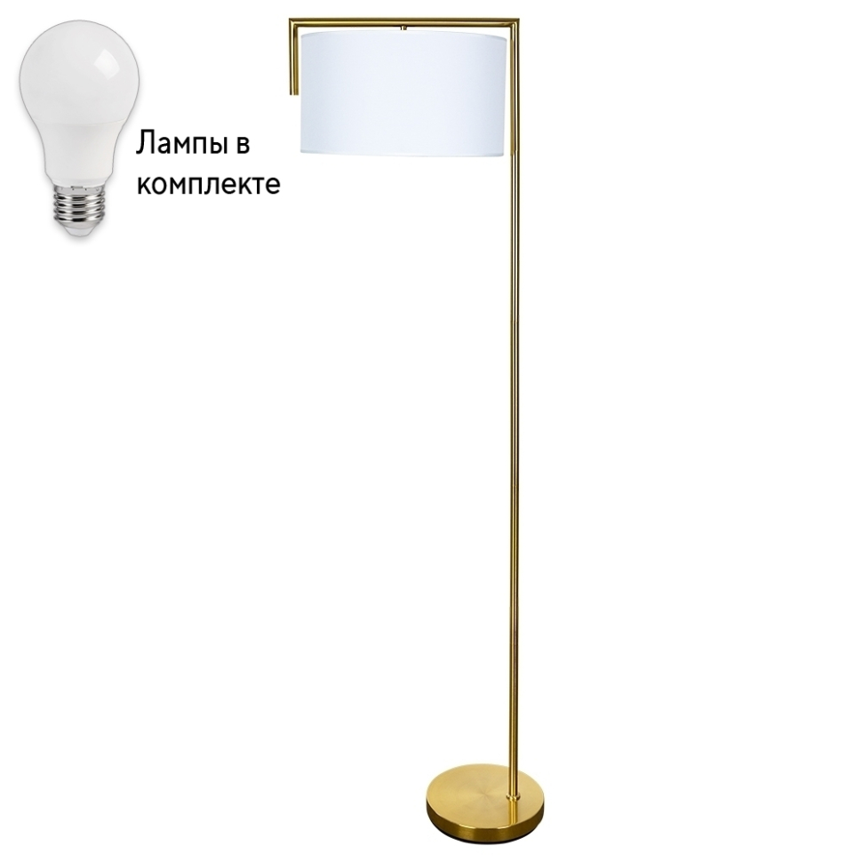 Торшер с лампочкой Arte lamp A5031PN-1PBLamps 11190₽