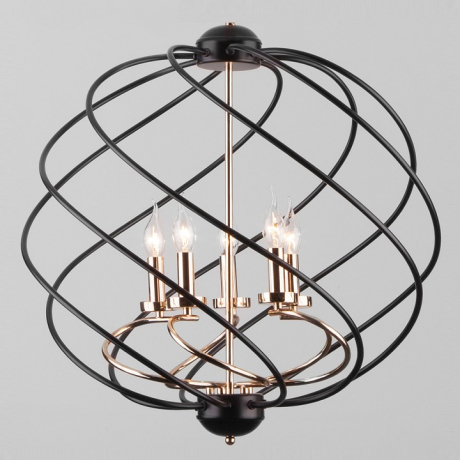 Подвесная люстра Eurosvet Sorrel 60105/5 черный 